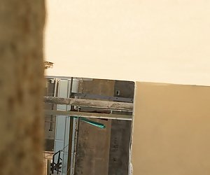 Vilkuv riistaga küps naabri naaber